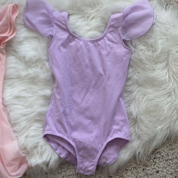 Ballet Dance Leotard size 120 (US 6-7) pink and purple bundle - Picture 2 of 11